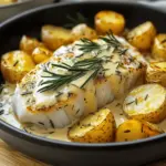 Cod & Potatoes in Rosemary Cream Sauce