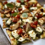 Pesto Chicken Flatbread