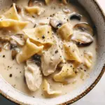 Roasted Garlic White Chicken Lasagna Soup
