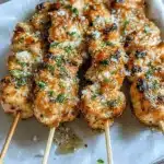 Ranch Garlic Parmesan Chicken Skewers
