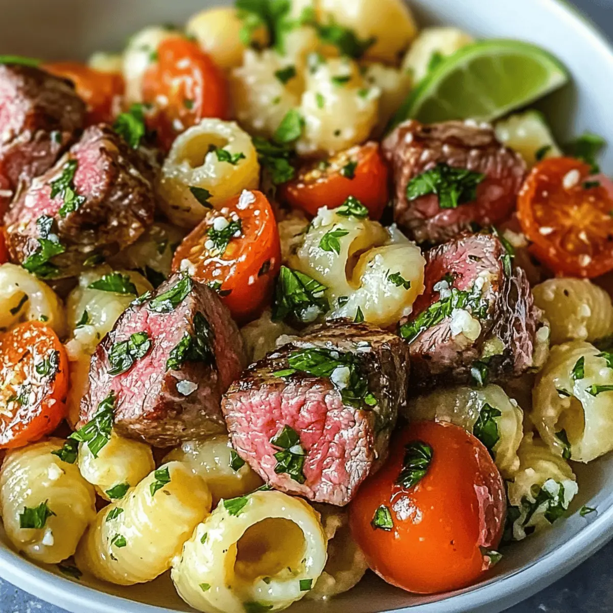 Juicy Steak Bites with Garlic Butter & Parmesan