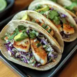 Fish Tacos with Cilantro Lime Slaw