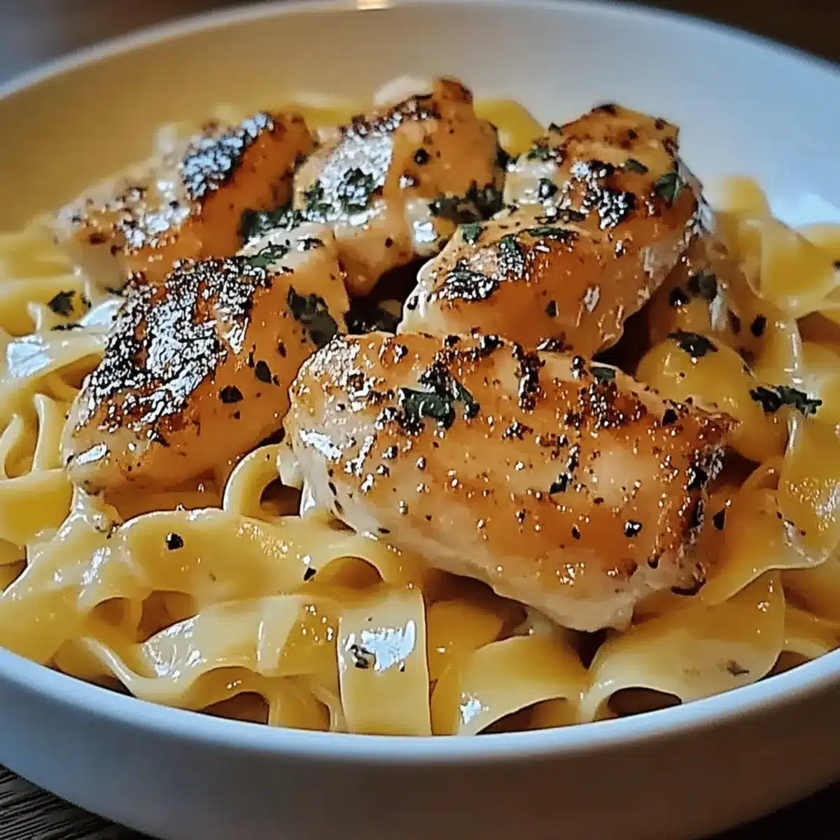 Chicken with Buttered Noodles