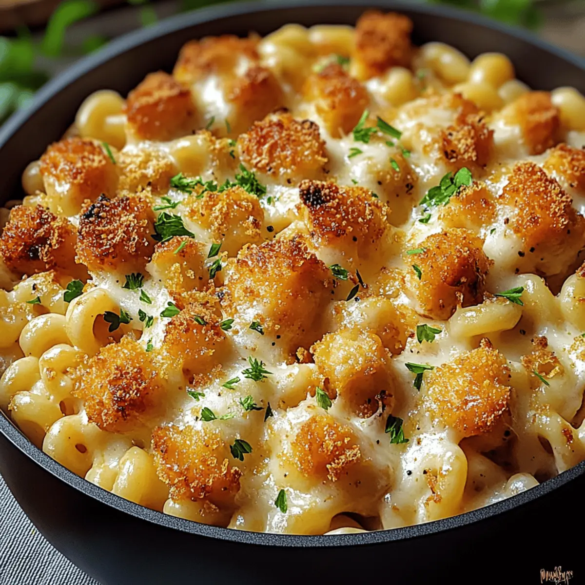 Creamy Honey Pepper Chicken Mac and Cheese