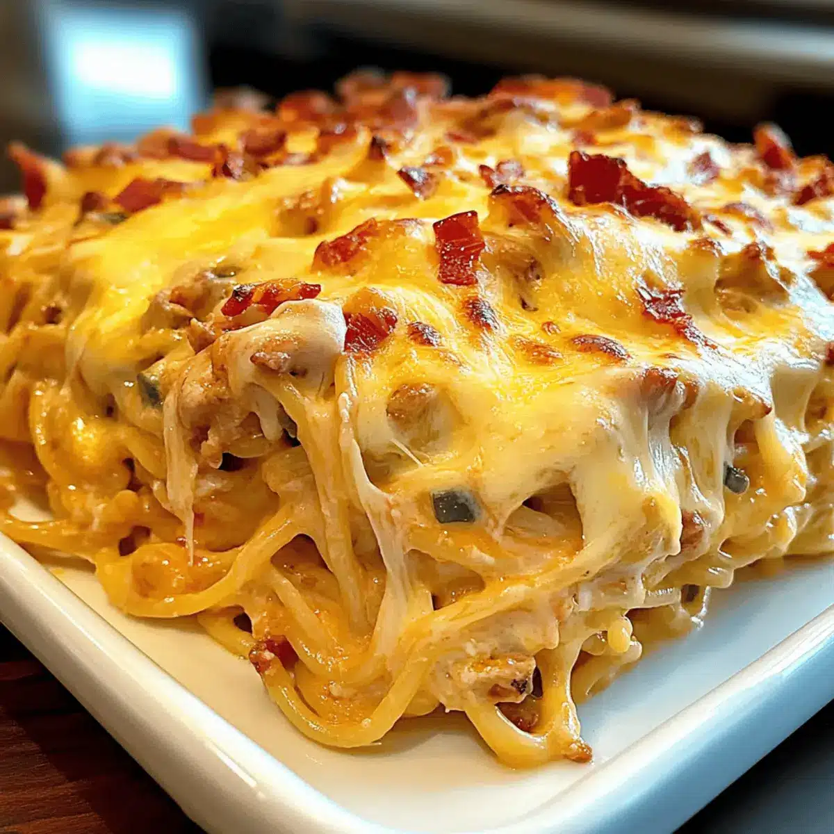 Irresistible Spicy Southern Cheesy Chicken Spaghetti Casserole