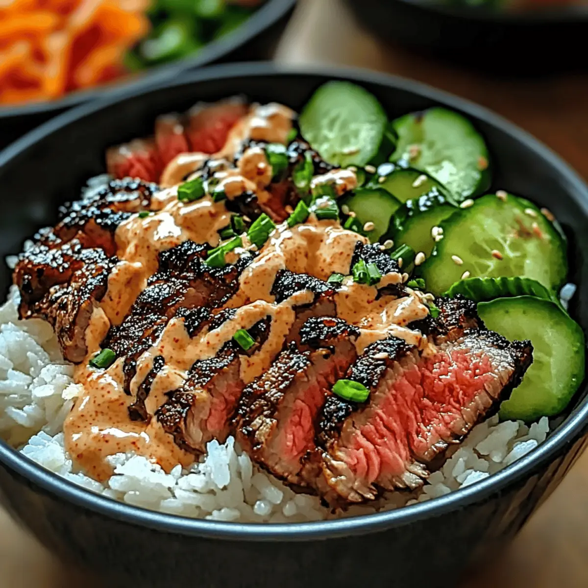 Korean BBQ Steak Bowls