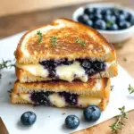 Crispy Blueberry Grilled Cheese