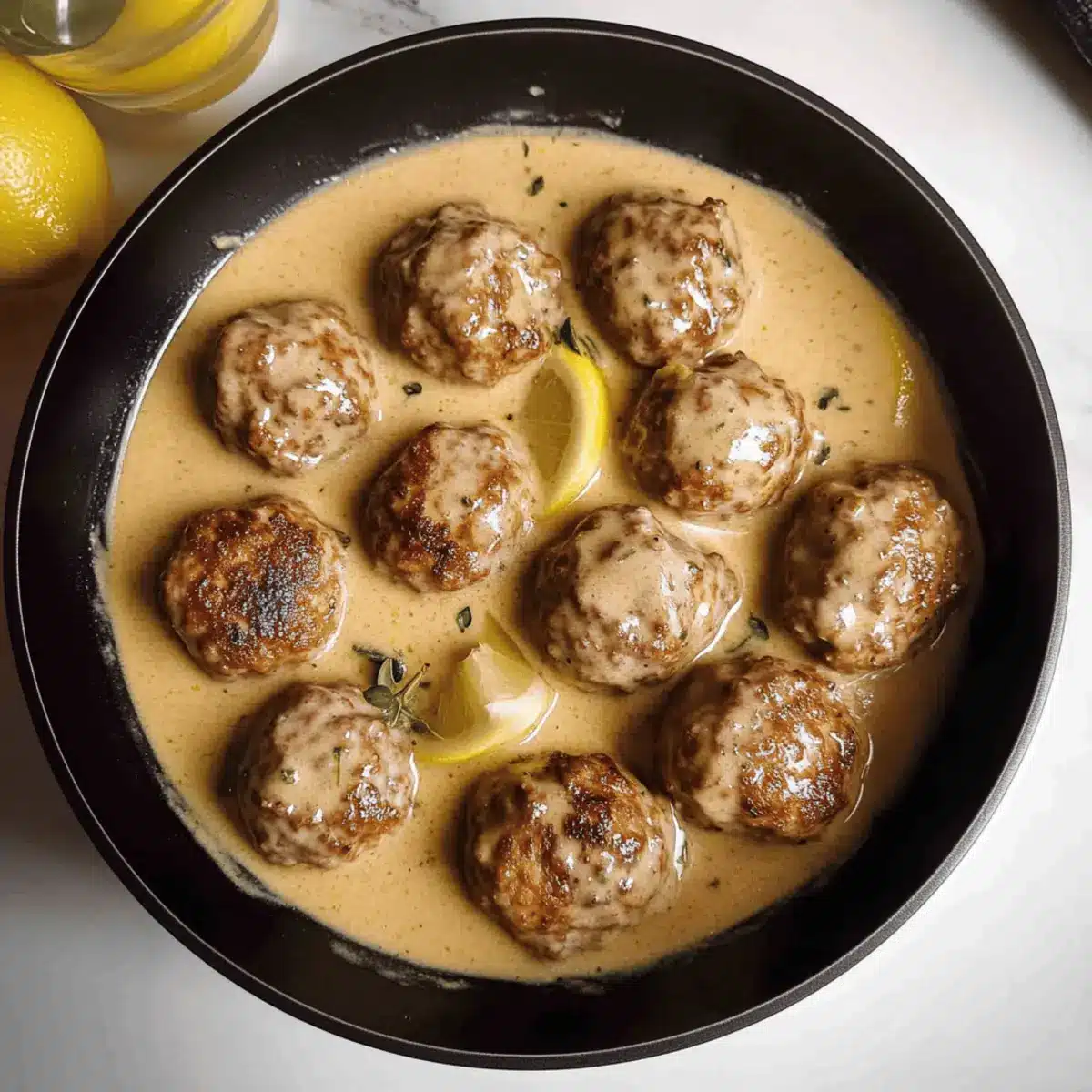 Meatballs In Lemon Sauce (Greek Keftedes)