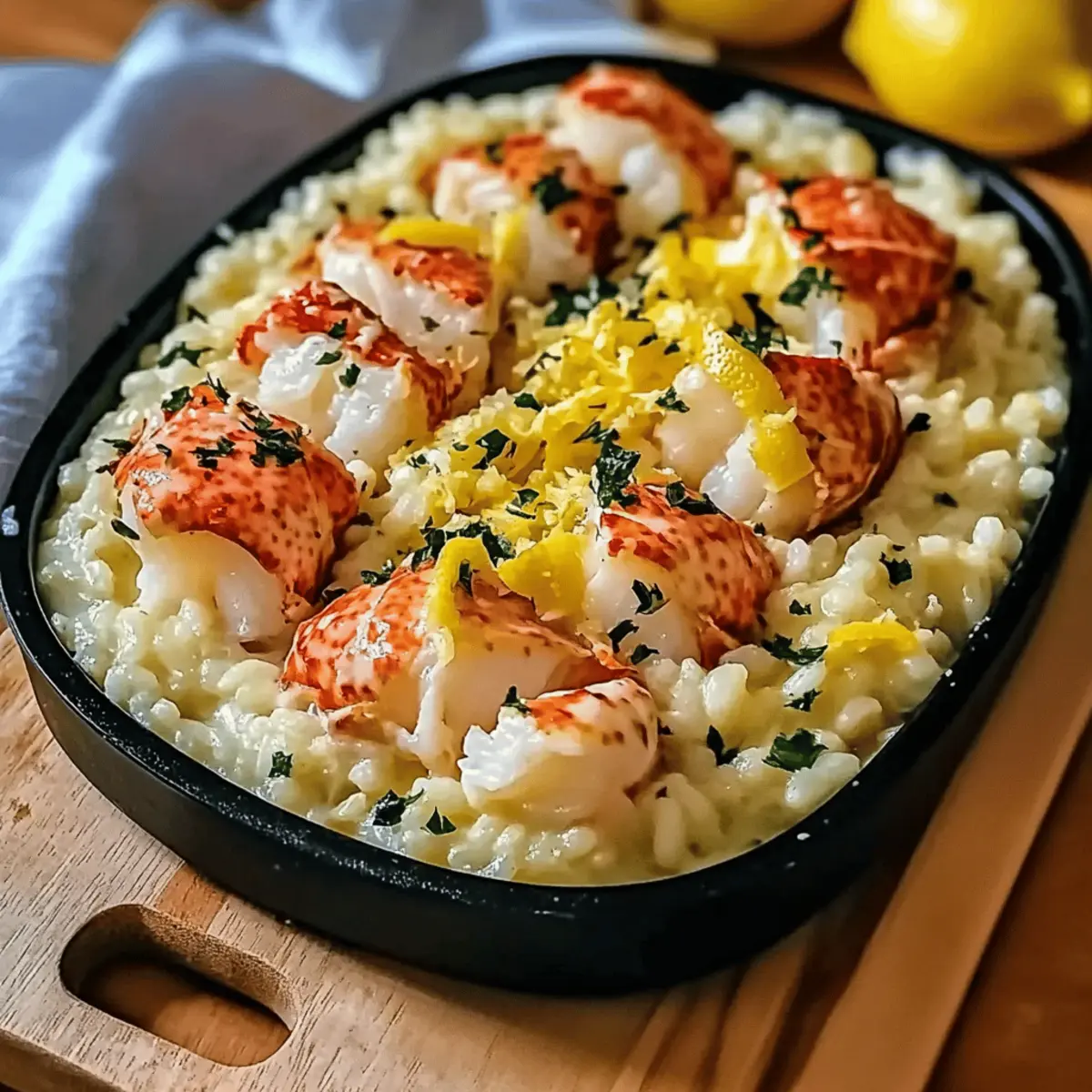 Lemon Butter Lobster Risotto