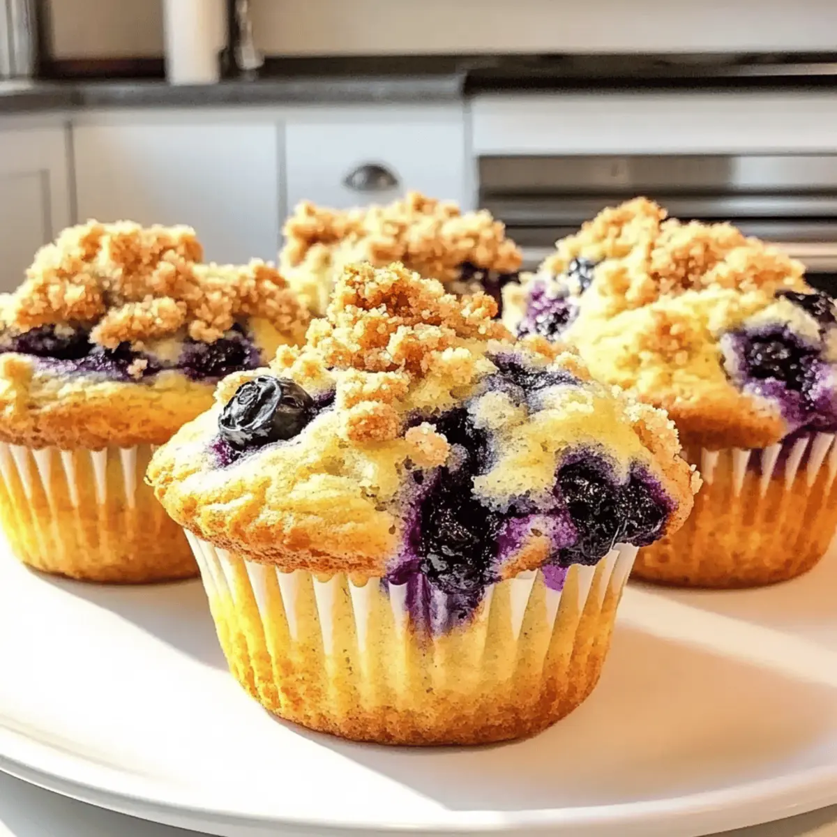 Blueberry Streusel Muffins Bakery Style Delight