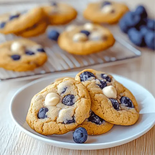 Blueberry White Chocolate Chip Cookies