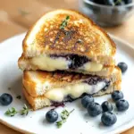 Crispy Blueberry Grilled Cheese