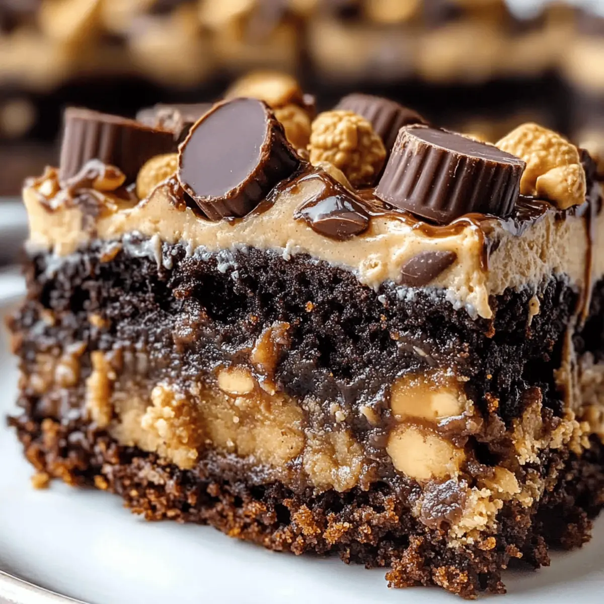 Peanut Butter Cup Dump Cake