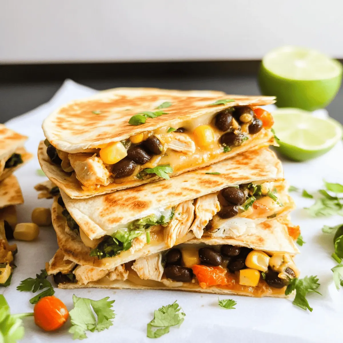 Southwestern Chicken Quesadillas