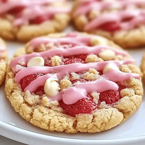Strawberry Crunch Cookies