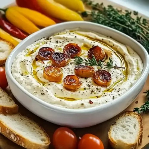 Roasted Garlic Goat Cheese Dip