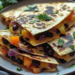 Crispy Black Bean Quesadillas