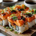 Spicy Salmon Sushi Bake