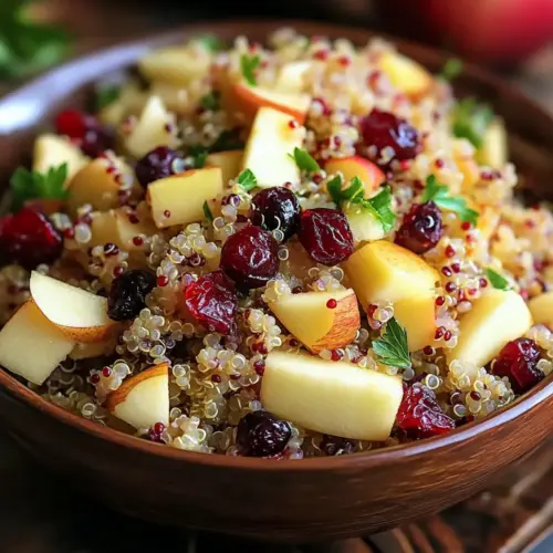 Cranberry Apple Quinoa Salad