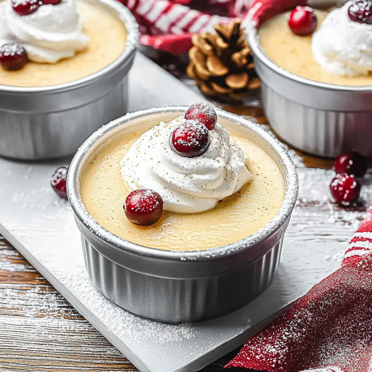 Eggnog Pudding
