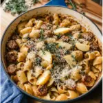 Creamy Apple Gouda Sausage Past