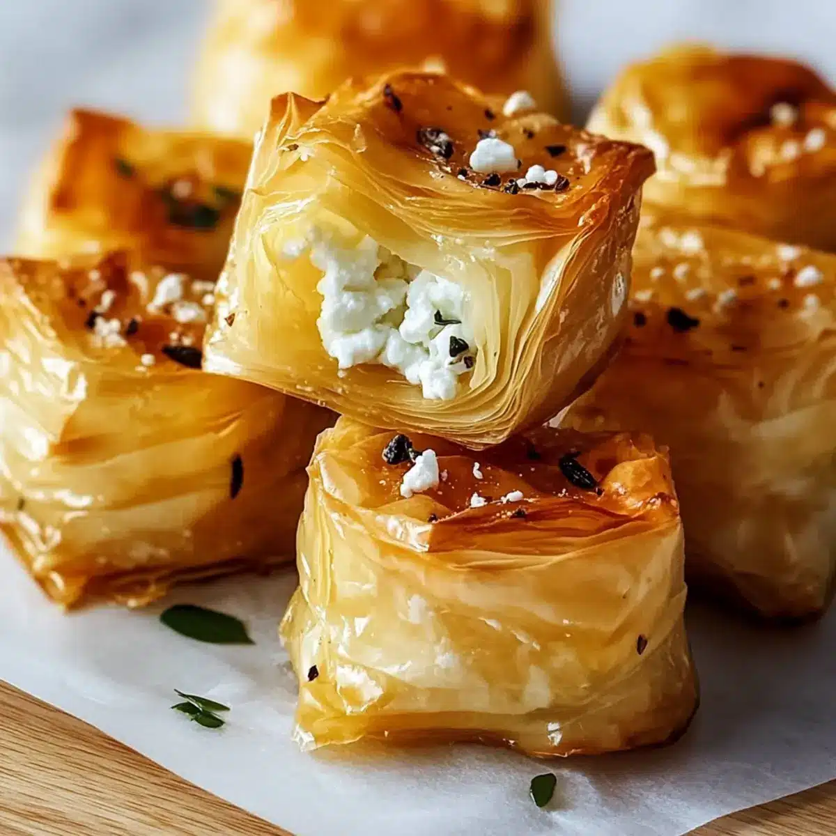 Mini Phyllo Feta Bites