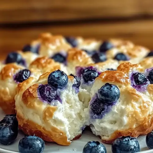 Cottage Cheese Blueberry Cloud Bread: