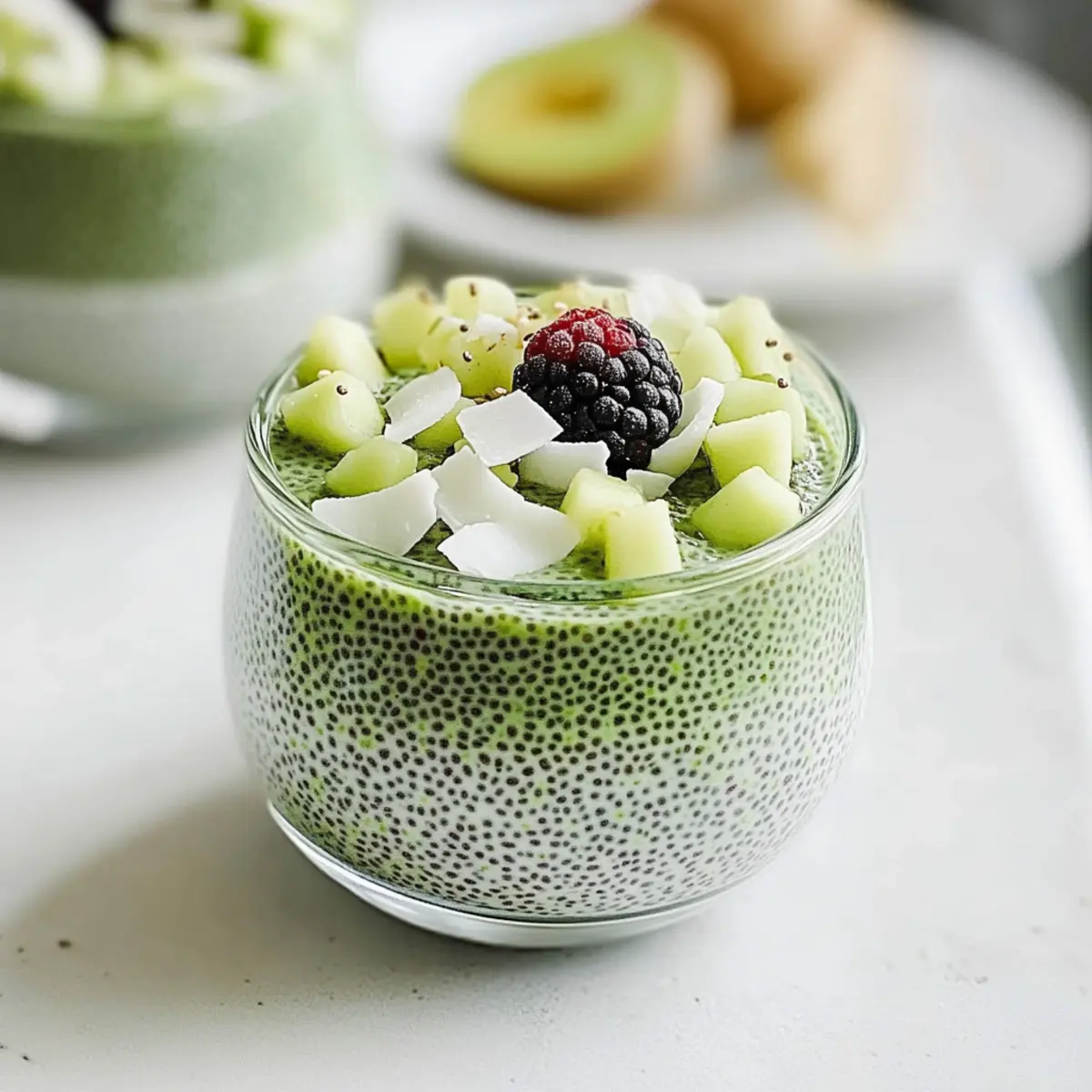 Creamy Matcha Chia Pudding