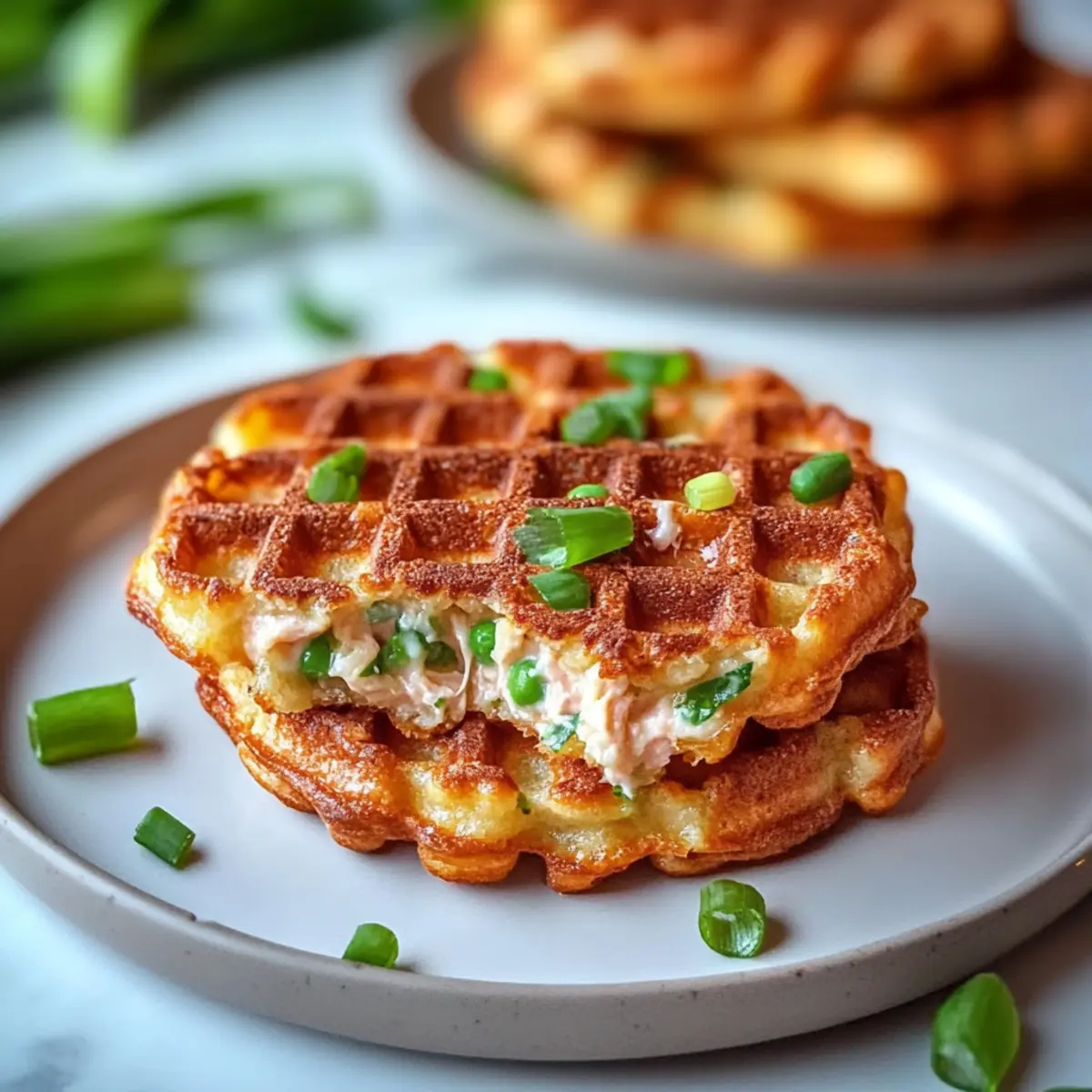 Savory Tuna Melt Chaffle