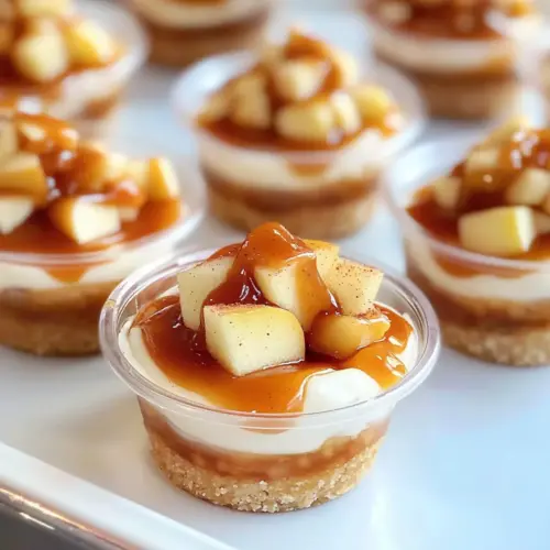 Caramel apple dessert cups