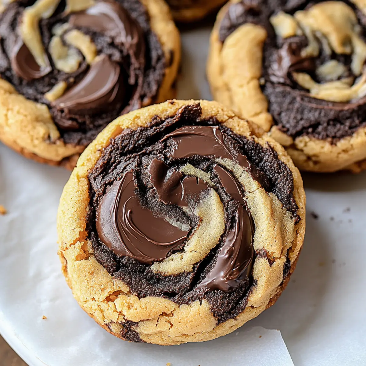 Peanut Butter Brownie Swirl Cookies