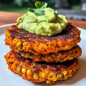 CRISPY SWEET POTATO & RED LENTIL PATTIES