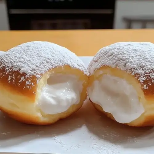 Fluffy Korean Milk Cream Donut