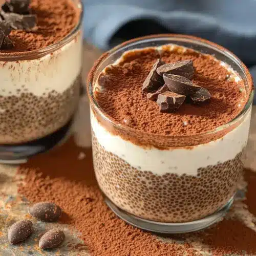Tiramisu Chia Pudding with Greek Yogurt