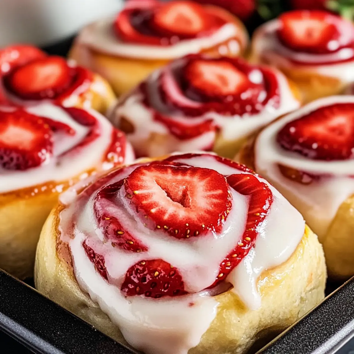 Strawberry Cheesecake Cinnabon Rolls