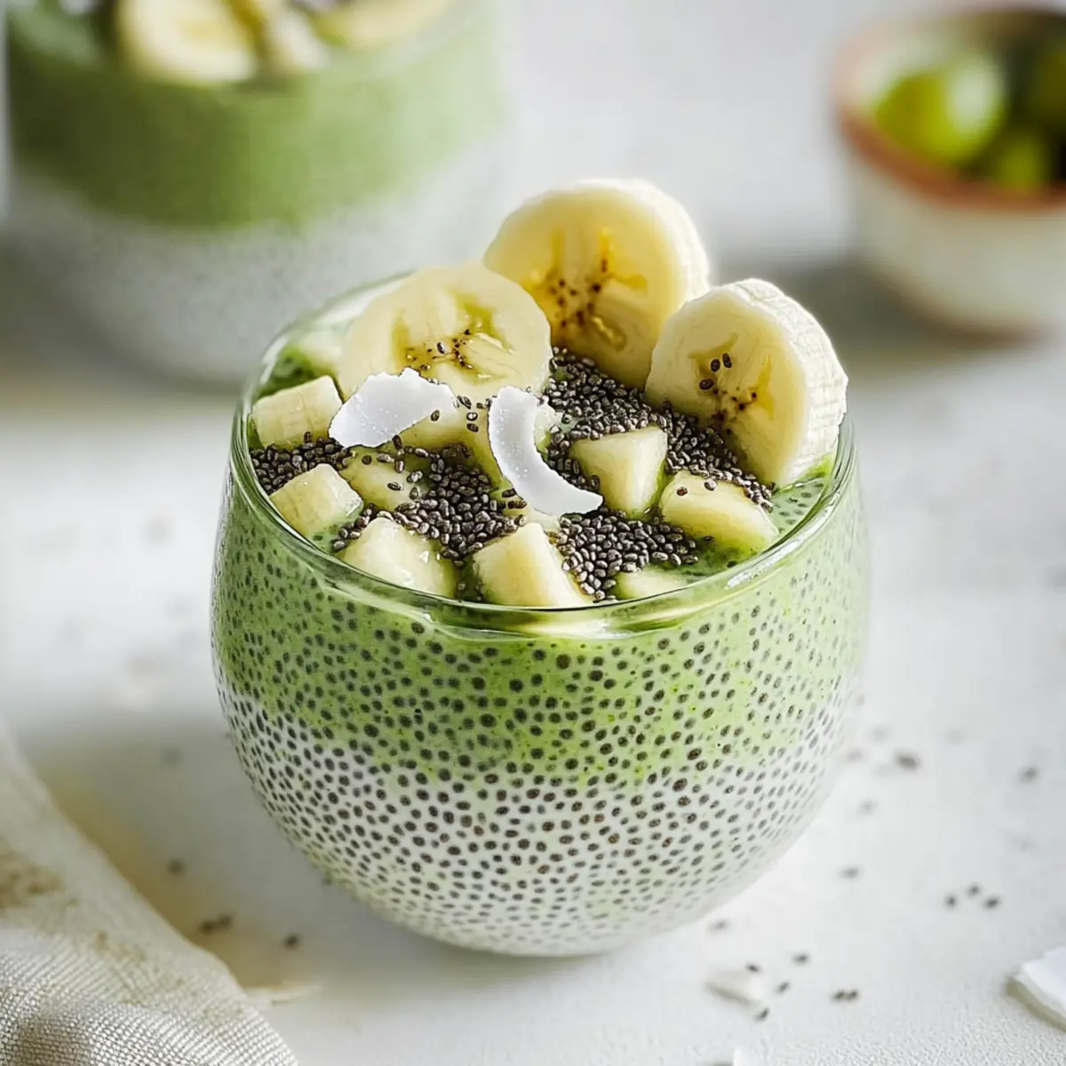 Creamy Matcha Chia Pudding