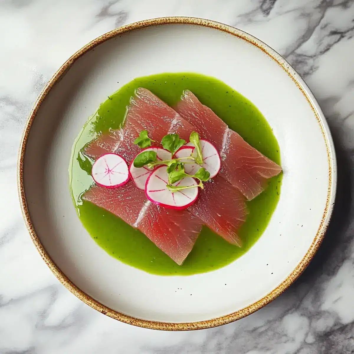 Nobu inspired Tuna Sashimi