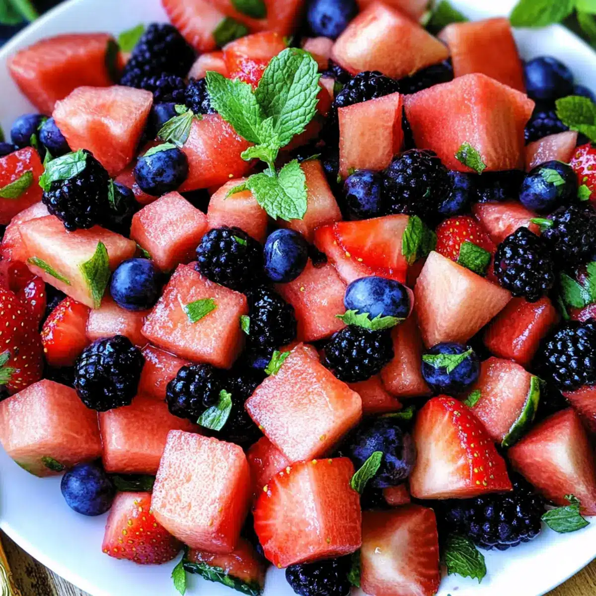 Berry Watermelon Fruit Salad