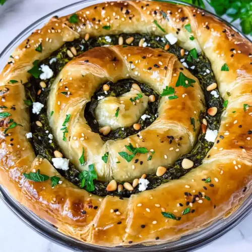 Flaky Spanakopita Spiral