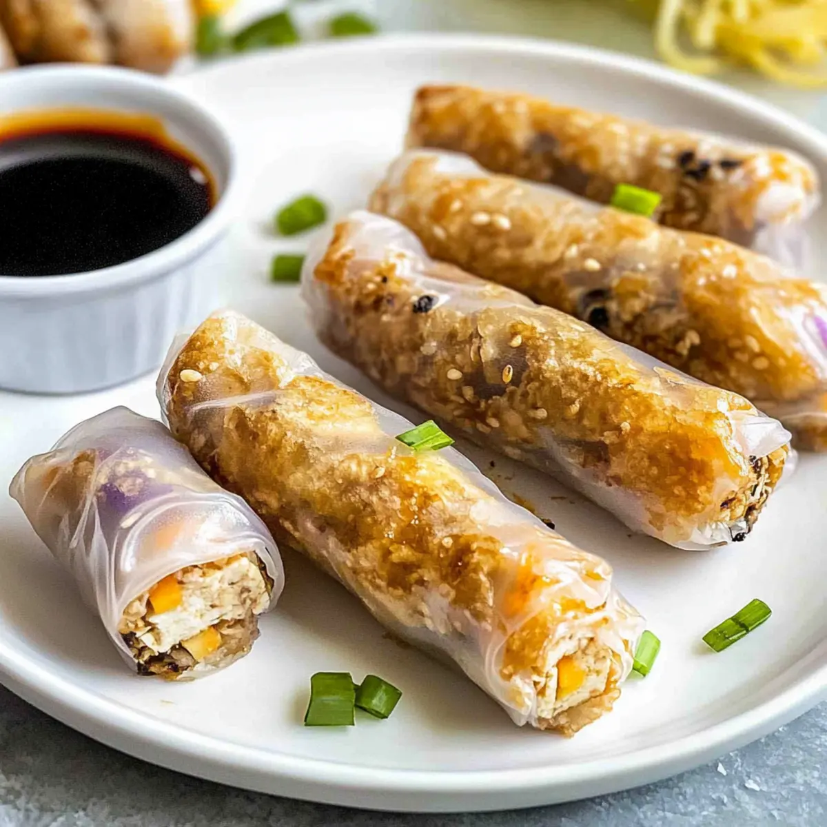 Crispy Air Fryer Rice Paper Rolls