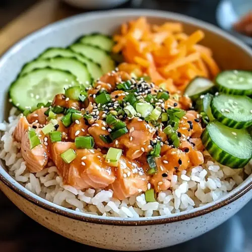Spicy Canned Salmon Rice Bowl