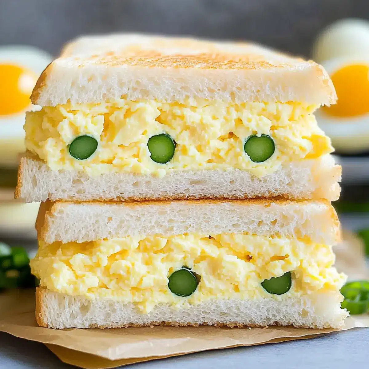 Japanese Egg Salad Sandwiches