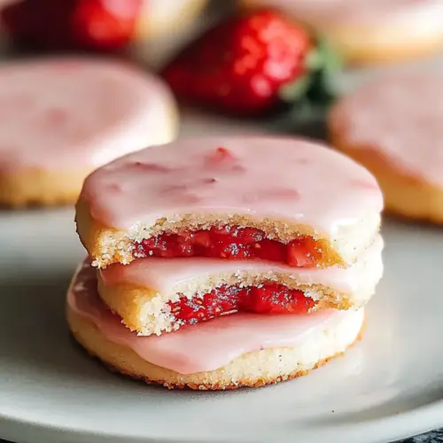 Strawberry Shortbread Cookies