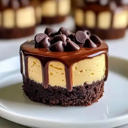 Brownie Bottom Mini Cheesecakes