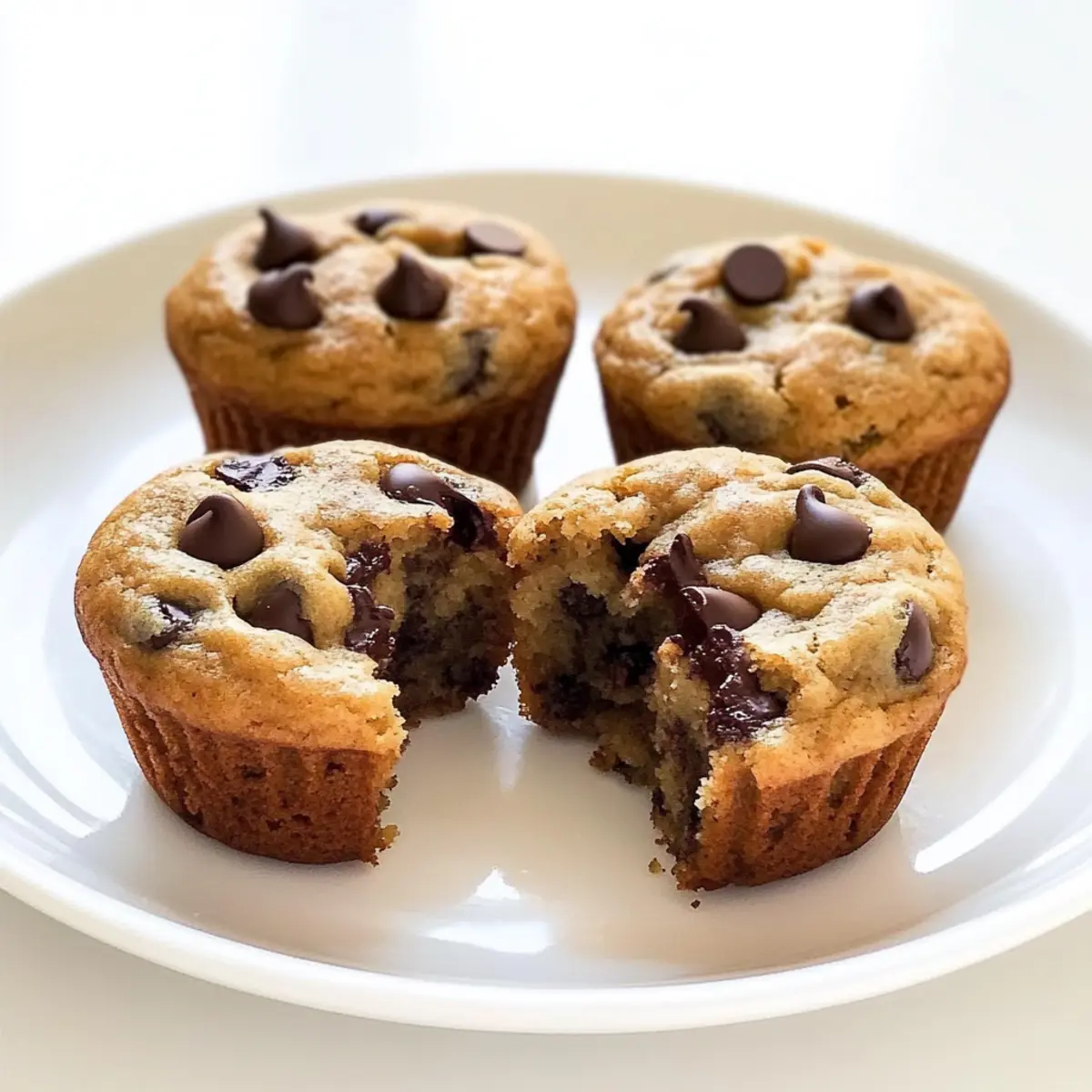 Flourless Peanut Butter Banana Muffins