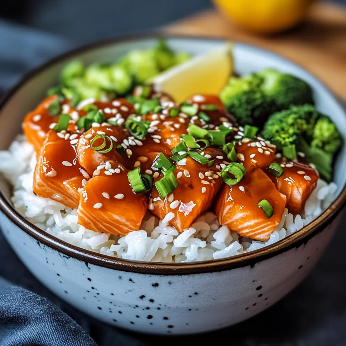 Crispy Salmon and Rice Bowl