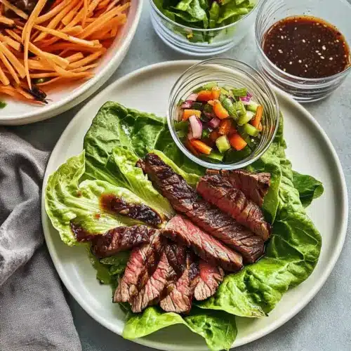 Grilled Steak Lettuce Wraps