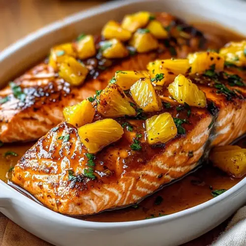 Pineapple Glazed Salmon