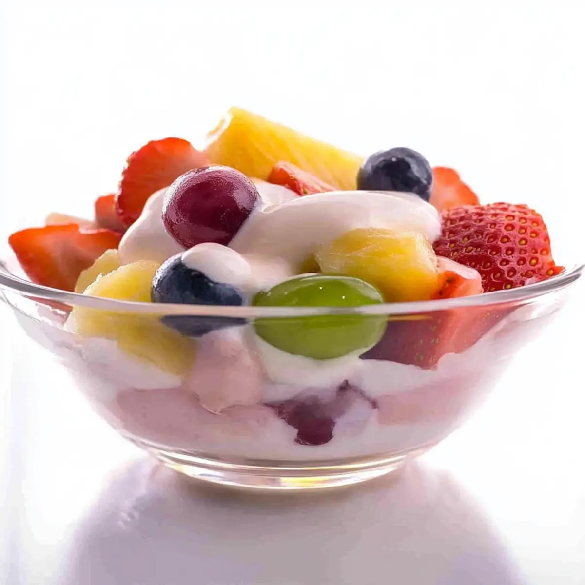 Creamy fruit salad recipe