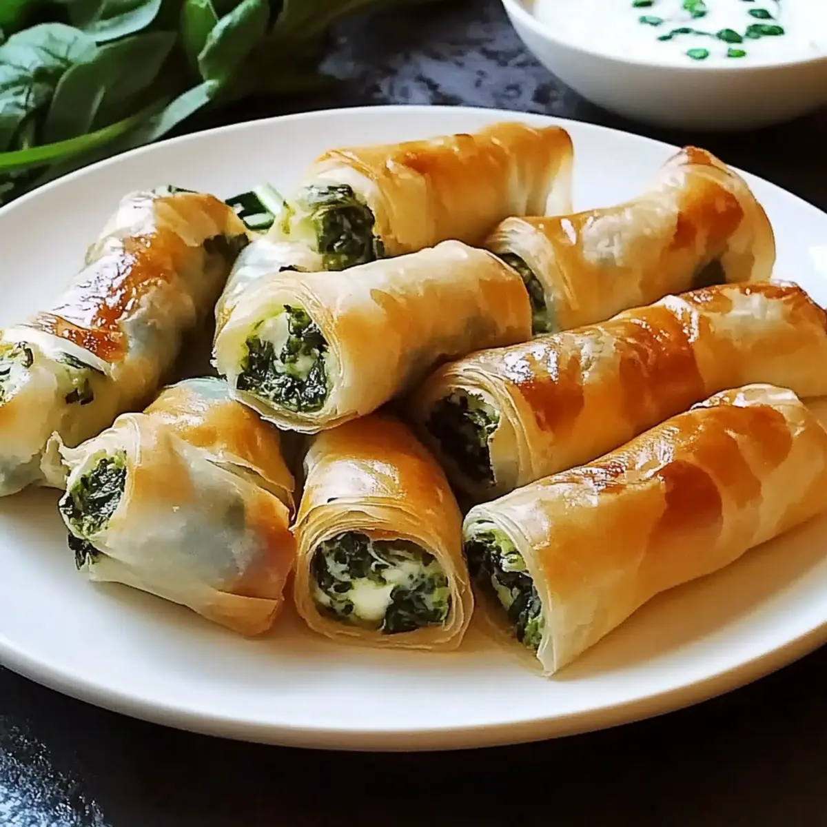 Spinach Feta Mini Rolls